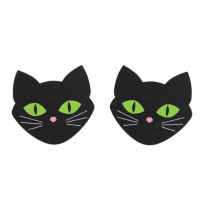 Love In Leather Nipple Cat Pasties (Stickers)
